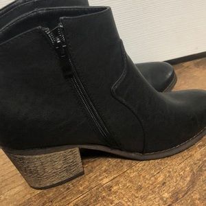 Black western style booties